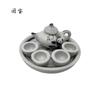 Juego de Té de Cerámica para Niños, Juguetes de Regalo para Niños, Adornos Mini Juego de Té, Juguetes de Casa de Juego para Niños