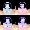 Bestseller transfronterizo: Bola de cristal de postre navideño, mini bola de agua de colores brillantes, adorno de escritorio, decoración de luz ambiental