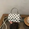 Nova Temporada Bolsa Casual Simples com Bolinhas Estampadas, Bolsa de Mão Simples da Moda Tendência, Bolsa de Ombro Estilosa