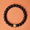 Loja de Fábrica Pulseira de Obsidiana Unissex Pulseira de Contas para Dinheiro e Boa Sorte Pode Ser Enviada em Nome de Outros
