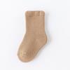 Calcetines de algodón peinado para bebés, niños y niñas, gruesos y cálidos, de longitud media, para otoño e invierno.