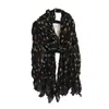 Bufanda plisada de algodón y lino estilo étnico floral, bufanda de seda arrugada retro versátil para otoño e invierno, chal largo para protección solar en viajes para mujer