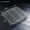 Cesta de Fritura em Aço Inoxidável Malha de Filtro 81 Rede de Fritura Ultra-Densa Cesta de Fritura Grande Comercial Cesta de Controle de Óleo Peneira Cesta de Peneirar Pós Rede Peneira