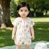 Ropa para Bebé, Estilo Delgado de Verano, Mamelucos de Manga Corta, Ropa para Aire Acondicionado, Peleles Transpirables para Recién Nacidos, Ropa Protectora para el Vientre