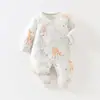 Mameluco para bebé, acolchado de 40 g, para otoño e invierno, 10A antibacteriano, mameluco estilo mariposa para recién nacido, ropa cálida para bebé, traje para gatear