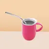 Transfronterizo nuevo mini vaso de cáscara de huevo de 3 oz asa conveniente vaso para licores lindo moda con pajita vaso de vino pequeño venta al por mayor