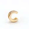 Acessórios para joias DIY Coreano Ouro 14K real Pingente de 26 letras Material para pulseira e colar Acessórios de pingente para pulseira Atacado