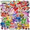 50 folhas Super Flying Man Super Wings Adesivos à prova d'água Papelaria Laptop Bagagem adesivo Amazon