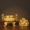 Adornos de lingotes de oro con forma de cornucopia de dinero para inauguración de la casa, regalo de la suerte diario, decoración de la sala de estar
