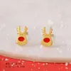 Brincos de Natal de prata de lei Xigu E1080/E1055/E1002/E1162/E1429-E1443