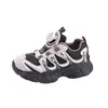 Zapatillas Deportivas Giratorias de Botón para Niños Otoño Nuevo Estilo Malla Transpirable para Niñas Zapatos de Papá Antideslizantes Suela Suave Zapatos para Niños