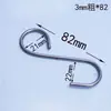 Gancho de Acero Inoxidable 304 Gancho Curvo en Forma de S Percha Cabeza Grande y Pequeña Personalización No Estándar Gancho Doble Curvo Ojo de Oveja