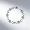 Pulseira Gvc Jiijia Série Amor de Alto Padrão para Mulheres com Elementos de Cristal, Luxo Leve, Fashion, Versátil, Joia Doce e Elegante