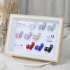 Tablero de Exhibición de Colores de Esmalte de Uñas de 9 Colores con Marco de Madera, Tablero de Muestras de Color de Gel para Uñas, Entrega de Puntas de Uñas, Venta al por Mayor del Fabricante