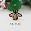 Pegatina de tela con diseño de insectos y abejas, parche de dibujos animados, para planchar, etiqueta bordada, decoración de cajas