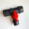 Conector de Válvula de Tres Vías de Plástico para Riego por Goteo de 1/1.2/1.5/2/2.5/3 pulgadas, Tipo T de Cuatro Vías para Manguera de Agua de Uso Agrícola
