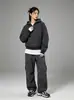 Sudadera con capucha a rayas, bloques de color estilo universitario, forro polar, nueva colección de otoño, casual y cálida, perfecta para parejas