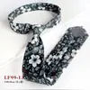 Gravata Impressa Estilo Retro Hong Kong 8cm Amarrada à Mão para Casamento Masculino, Apresentação, Uso Diário, Acessórios para Terno Formal