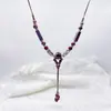 Colar de contas de cerâmica colorida Moda Retro Novo Estilo Chinês Personalidade Colar Longo Camada Dupla Colar Colar Avançado Atacado