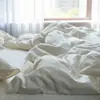 Exportado para o Japão! Conjunto de cama de algodão 100% puro, natural, sem tingimento, grau A, branco, conjunto de quatro peças