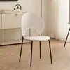 Cadeira de Jantar Nórdica de Madeira Maciça para Uso Doméstico, Cadeira de Mesa de Jantar Shell da Moda, Cadeira Minimalista Moderna de Luxo Leve com Encosto, Cadeira Sol Retrô