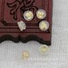 Hongxing Joias DIY Cobre Cor Dourada 24K Conserva Cor 4*5mm Tampões de Ouvido de Borracha Acessórios para Brincos de Hambúrguer B1299