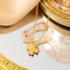 Novas explosões de luz de luxo banhado a ouro requintado titânio aço colar meninas nicho Joker moda clavícula corrente fabricantes atacado