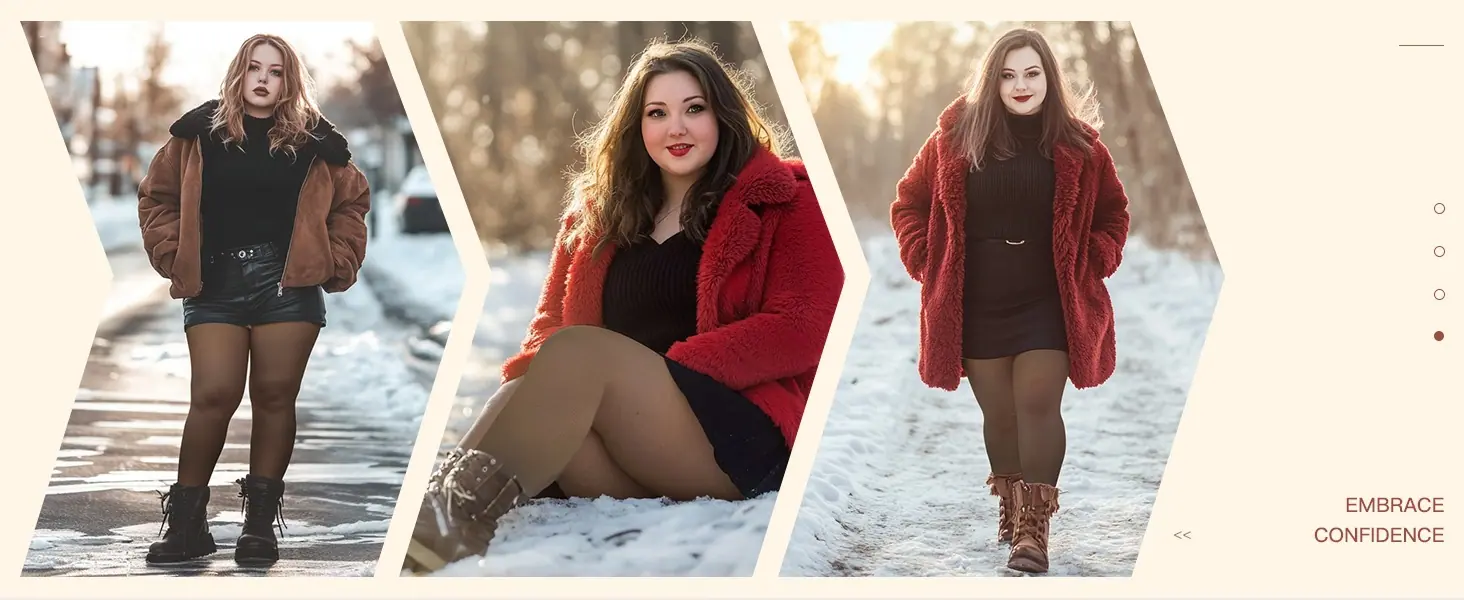 Plus Size Fleece Lined Tight