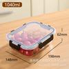 Lonchera de Vidrio, Bol de Vidrio, Contenedor Rectangular de Almacenamiento Apto para Microondas, Lonchera Rectangular Resistente a Altas Temperaturas, Contenedor de Alimentos Resistente al Calor, Grado Alimenticio