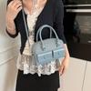 Bolso Pequeño de Moda para Mujer 2025 Nuevo Bolso de Mano de Moda Bolso Bowling Verano Versátil Hombro Elegante Bandolera