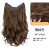 Aplique de Cabelo Kony Peça Única Longo Cacheado Ondulado Grande Cabelo Fofo Invisível Realçador de Volume Patch de Extensão de Cabelo Natural