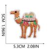 Pegatinas de tela bordadas de alpaca de dibujos animados Xiaotian para ropa, parches de camello del desierto, pegatinas para computadora, bordado Zhang Zi, subsidios de bordado