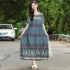 2026 Estilo Nuevo Exquisito y Hermoso Bata de Noche de Algodón y Seda Verano Mamá Casual Ropa para el Hogar Algodón Artificial Fresco Ropa de Dormir para Usar Afuera
