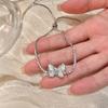 Pulsera Cristal Mariposa Extraíble Mujer Verano 2024 Nuevo Estilo Trendy Pulsera Novia Lujo Ligero Nicho Accesorios Exquisitos