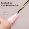 Como Bolígrafo de Arte para Uñas de Nuevo Estilo, Bolígrafo de Patrón a Cuadros, Pincel Multifuncional para Pintura Francesa, Herramienta Especial para Diseños de Arte para Uñas
