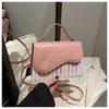 2025 Nova Bolsa Feminina Moda Estilo Coreano Corrente de Ombro Bolsa Transversal Estereótipo Teclas de Piano Pequena Bolsa Quadrada Bolsa Feminina de Comércio Exterior