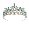 Accesorios para el Cabello Transfronterizos Corona Simple de Princesa Diadema de Pedrería Corona de Pasarela Galvanizada Diadema Suministro de Exportación Directa