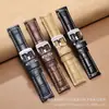 Transfronterizo Adecuado para Correa de Reloj Huawei Gt4 Watch4 Gt2Pro Cuero Crazy Horse Accesorios para Smartwatch Samsung S1