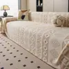 Funda de Sofá Estilo Bohemio Otoño e Invierno Felpa Engrosada Cojín de Asiento de una Pieza Suave Algodón Terciopelo Toalla de Sofá Manta de Cobertura Completa