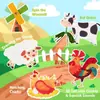 Fabricante Listo para Usar Tablero de Aprendizaje de Educación Temprana de Animales de Granja para Bebés y Niños Libro de Cuentos del Árbol Frutal Tablero de Actividades de Fieltro Venta al por Mayor