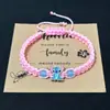 Nuevo Producto de Venta Caliente Transfronterizo de Amazon: Pulsera tejida de Stitch azul, Accesorio de mano de anime de dibujos animados, Pulsera trenzada hecha a mano