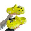 2024 Nuevo Perro Globo celebridad de internet zapatos con agujeros de tacón alto para mujer accesorios de moda de verano zapatos sin cordones de suela gruesa