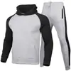 Conjunto de Sudadera Deportiva para Hombre Otoño/Invierno 2023, Conjunto de Sudadera Transfronterizo para Hombre, Sudadera de Color Sólido con Forro Polar, Directo del Fabricante