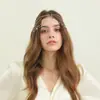 Accesorios para el Cabello de Cadena Múltiple con Borlas Incrustados de Diamantes, Estilo Simple y Dulce, Transfronterizos Europeos y Americanos, para Mujeres, Cadena Hecha a Mano, Joyería de Cadena para la Cabeza con Pedrería, Estilo Princesa