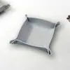 Bandeja de Entrada para Escritorio de Cuero Transfronteriza, Almacenamiento de Llaves, Cosméticos, Joyería, Procesamiento Mayorista, Impresión de Logo