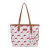 Bolsa Tote de Luxo Leve de Grande Capacidade 2026 Nova Exportação Estrangeira Estampa de Cereja Bolsa de Ombro Elegante para o Trabalho Moda Bolsa Mãe e Filha