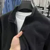 Cárdigan de Polar para Hombre con Cuello Alto, Chaqueta de Polar Otoño e Invierno, Chaqueta de Polar Gruesa para Comercio Exterior Transfronterizo