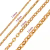Aço Inoxidável Galvanoplastia a Vácuo Cor Dourada Aço Cor Prata Corrente Banhada a Prata Pulseira de Joias DIY Tornozeleira Acessórios de Joias