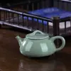 Tetera Horno Ru Cerámica Agrietada Precio Especial Tetera Xishi Tetera Individual Modelo Popular Juego de Té Horno Ge Venta Directa Fábrica Dehua