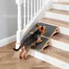 Escada de Escalada Completa para Pets com Ângulo Baixo, Rampa de Madeira para Cães Idosos, Escadas de Madeira Antiderrapantes para Pets